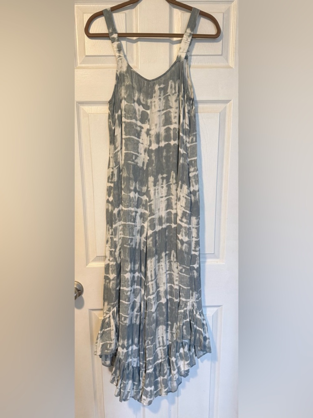 Japna tie-dye ruffle bottom culotte jumpsuit. Size M - Picture 4 of 9